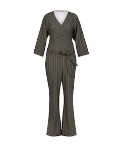 Primrose stripe dames jumpsuit groen