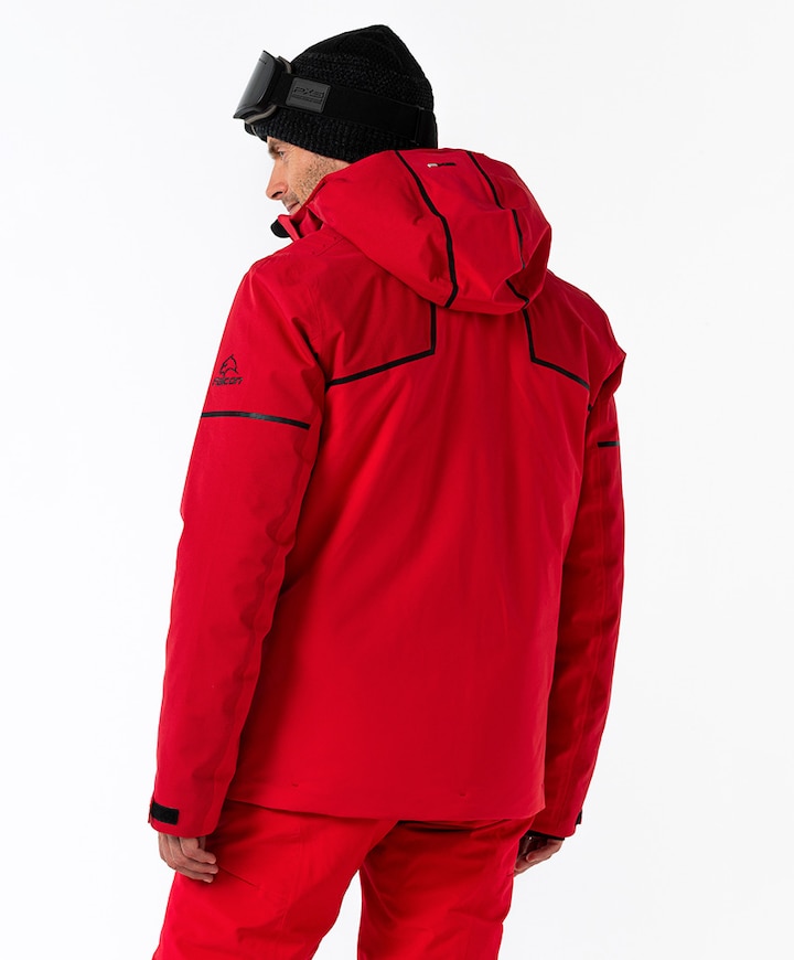 Heren ski-jas rood