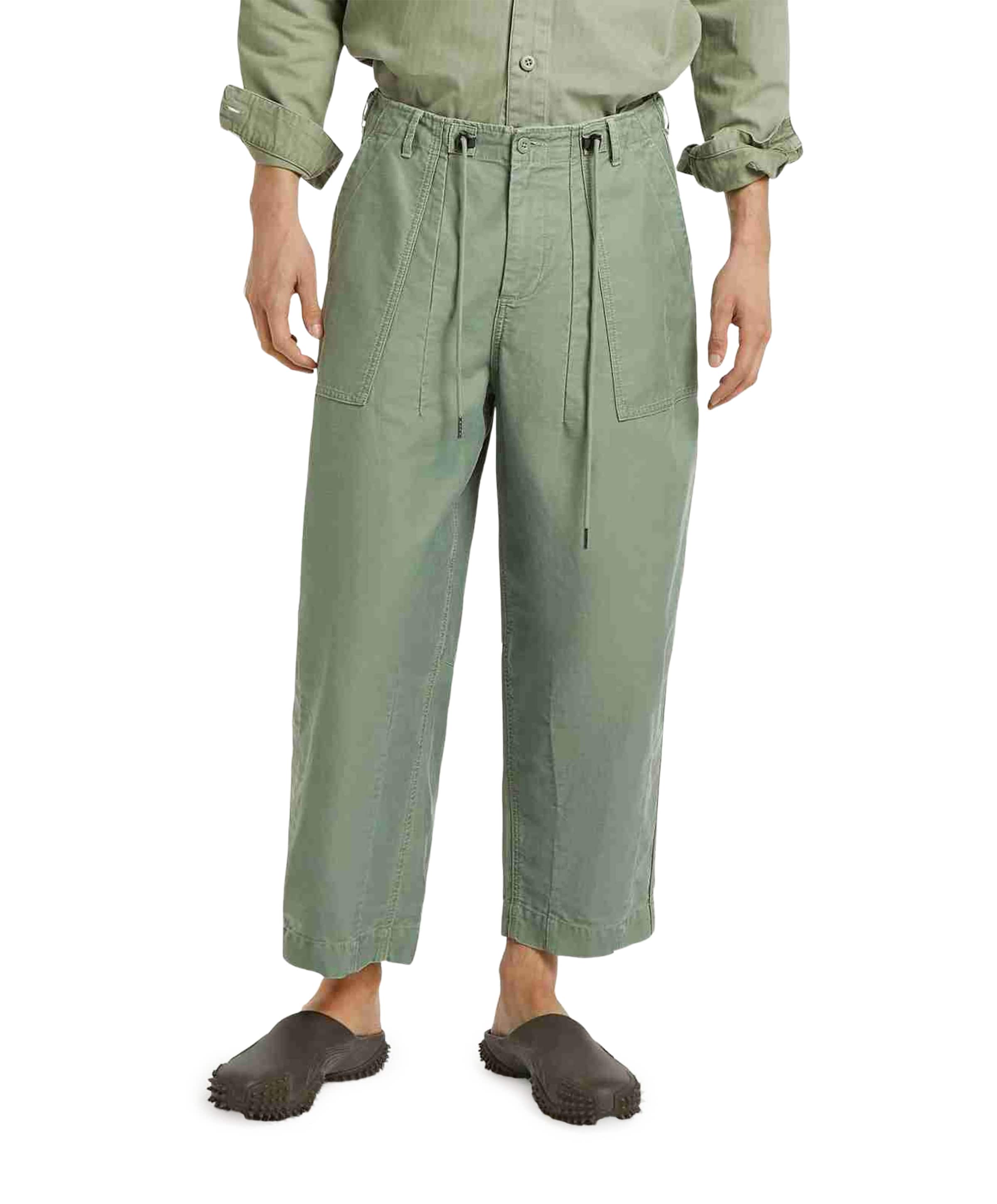 FATIGUE PLEATED GDG heren broek groen