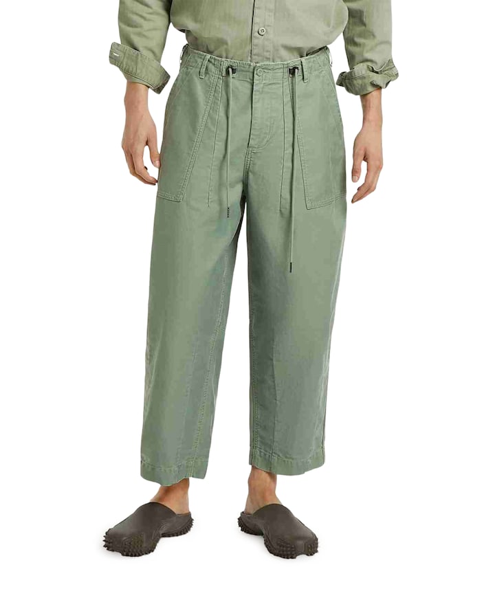 FATIGUE PLEATED GDG heren broek groen