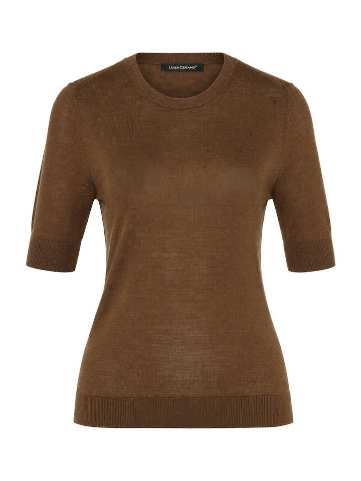 Dames T-shirt bruin