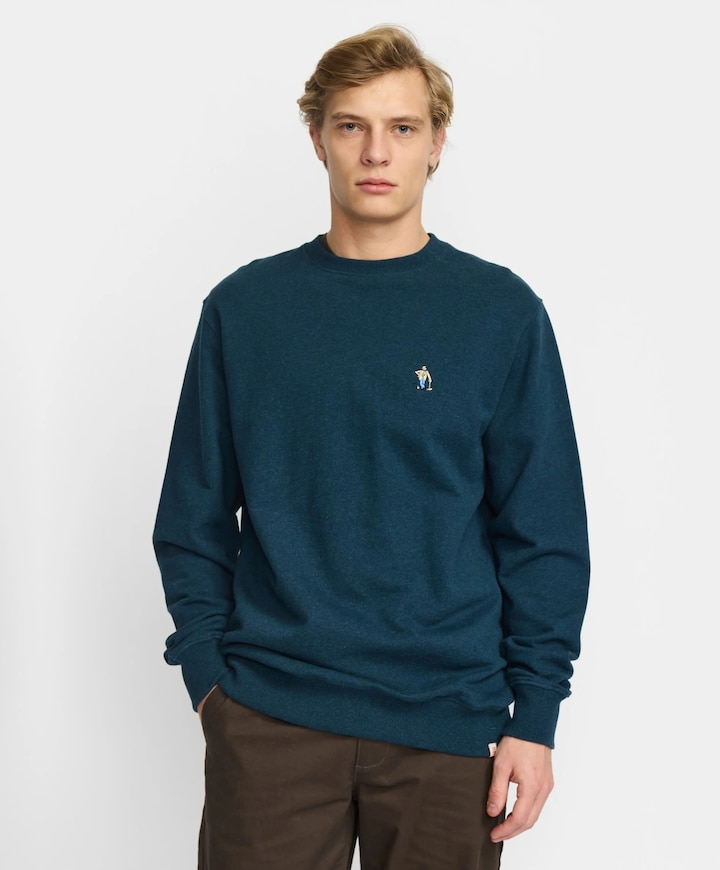 Heren sweater blauw