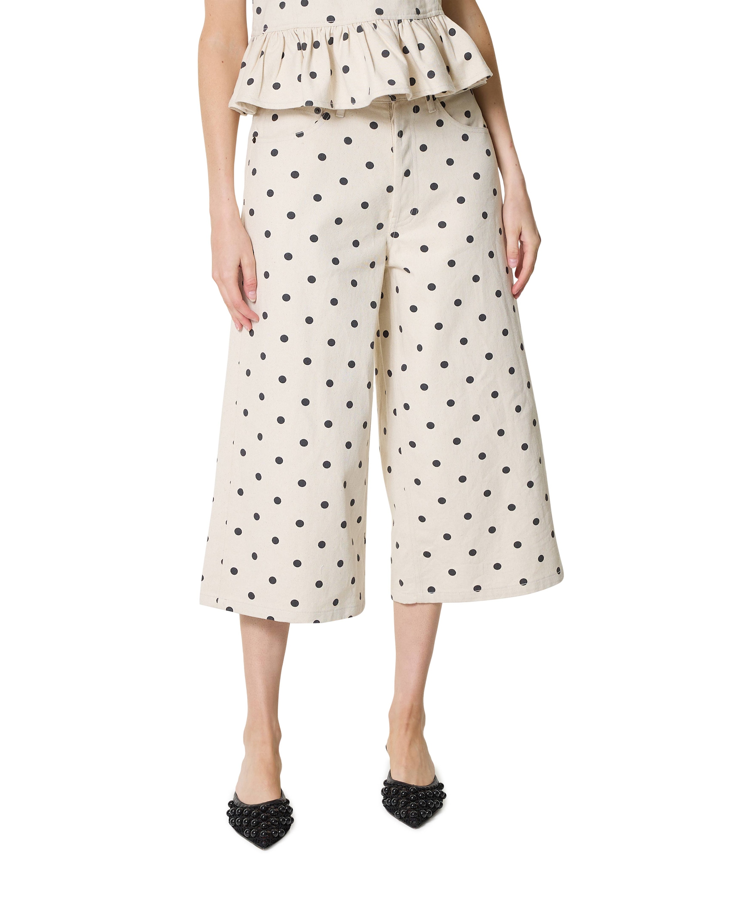ROSALIE PRINT dames jeans beige