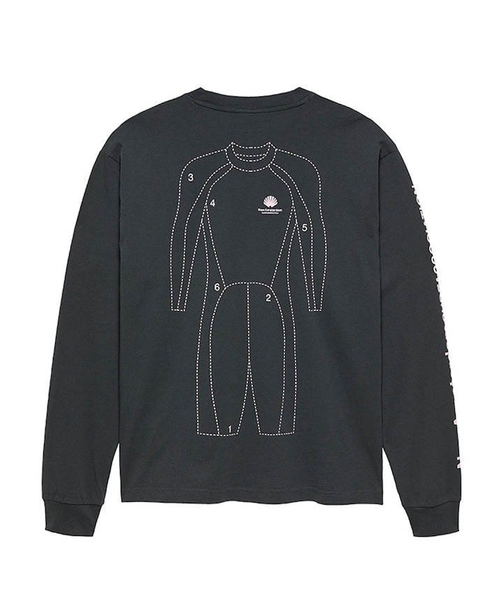 Heren longsleeve grijs