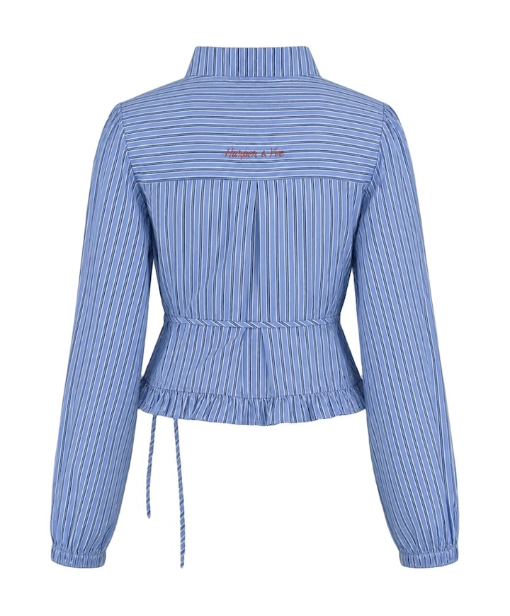 Dames blouse blauw