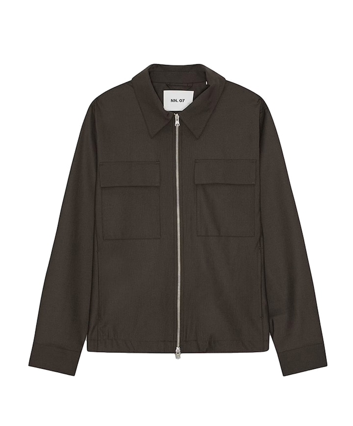 Heren overshirt bruin