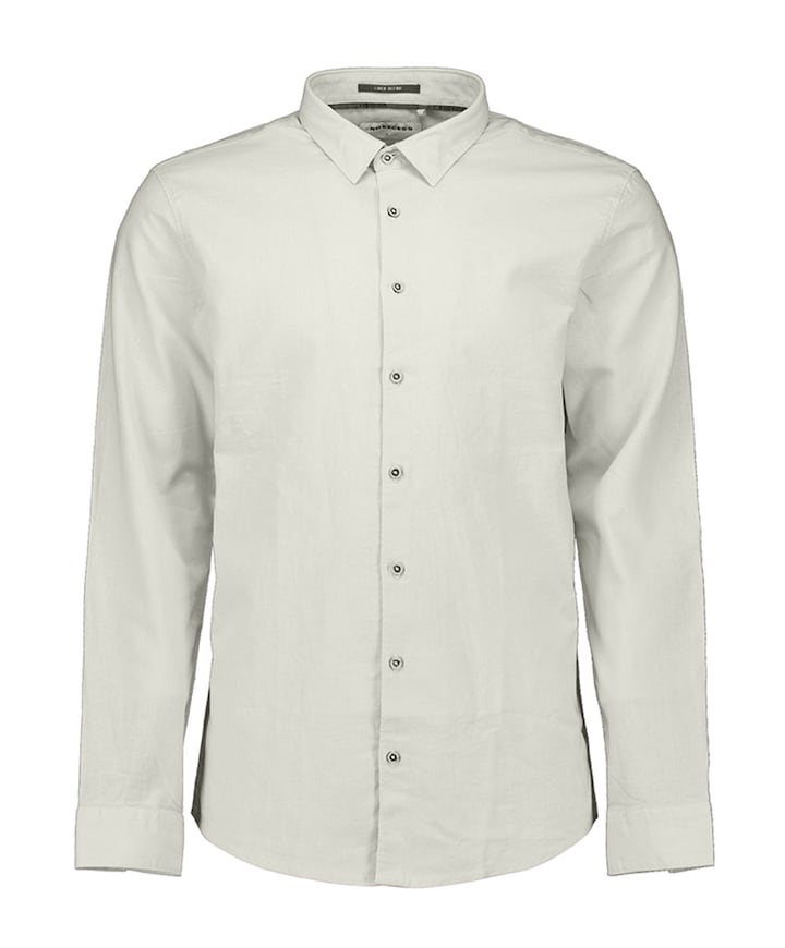 Heren overhemd lange mouw groen