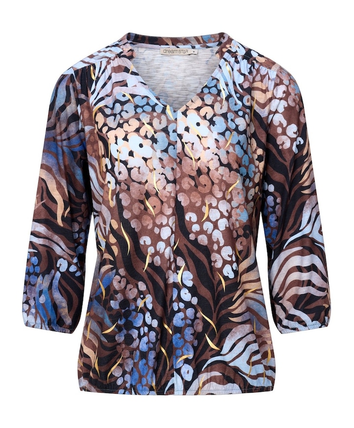 Dames longsleeve blauw