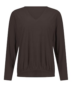 Dames longsleeve bruin