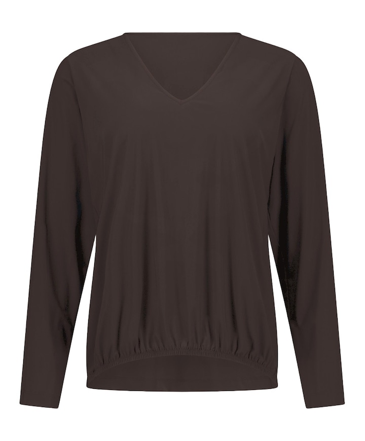 Dames longsleeve bruin