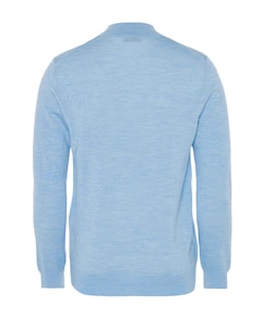 Heren trui met rits blauw