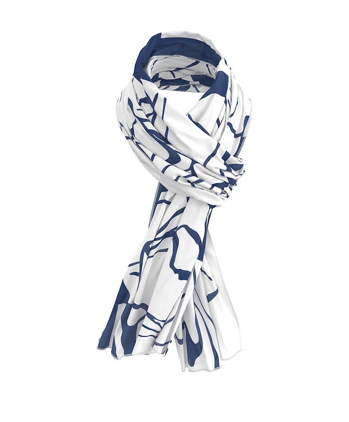 Dames sjaal blauw