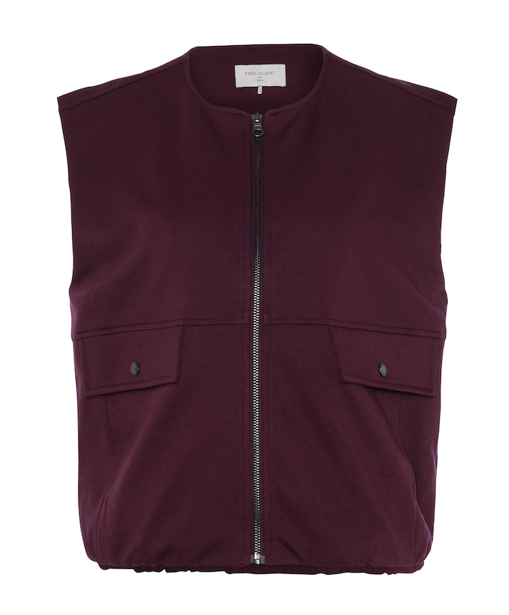 Dames gilet bordeaux
