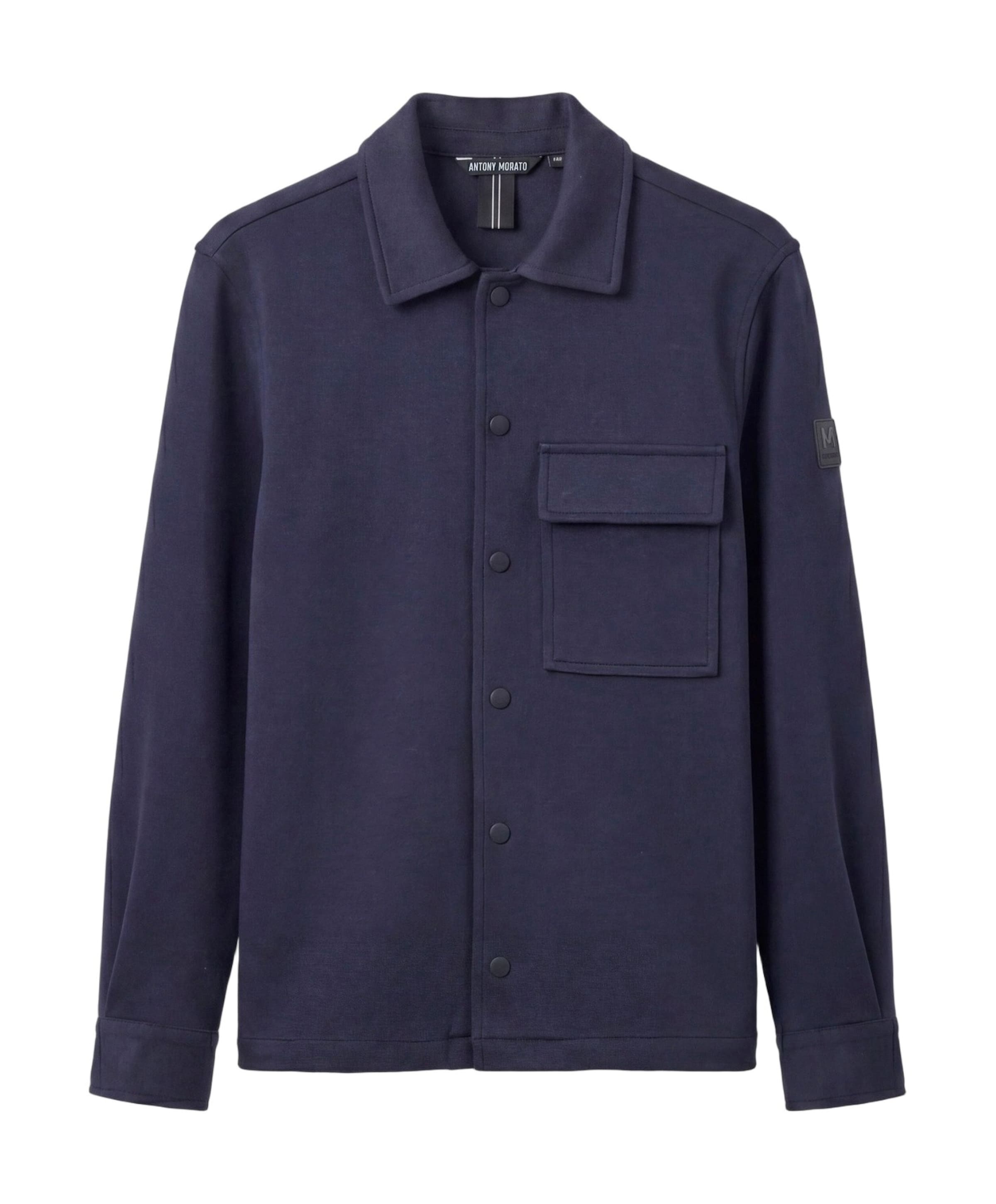 Jongens overhemd lange mouw blauw
