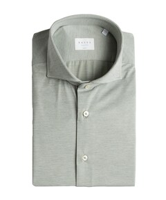 Heren overhemd lange mouw groen