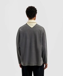 Heren longsleeve grijs