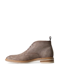 heren veterboots beige