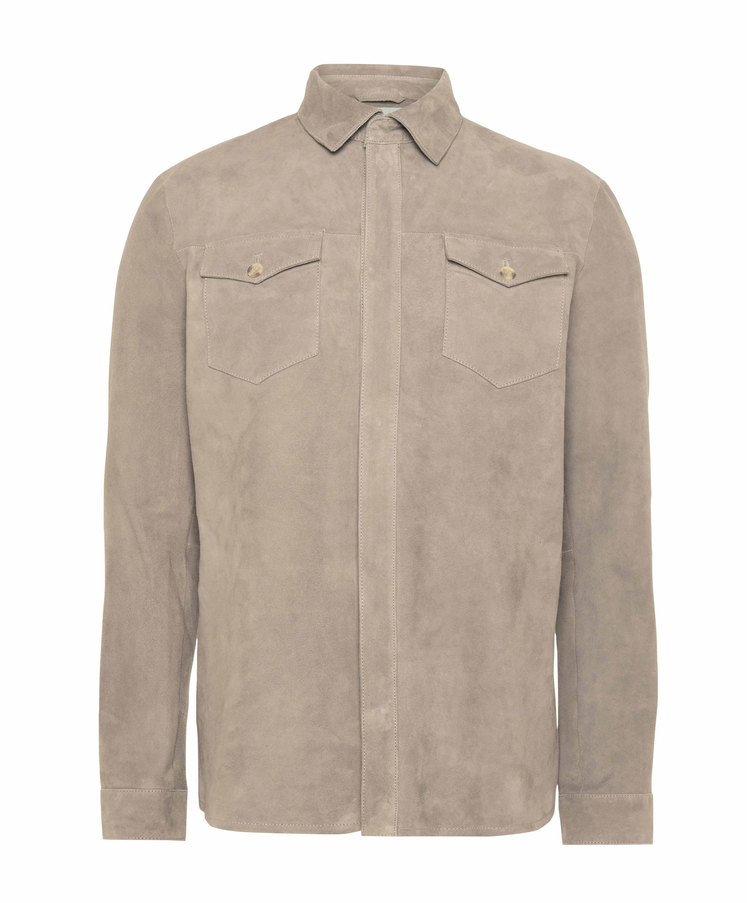 Heren overshirt bruin