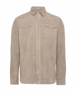 Heren overshirt bruin