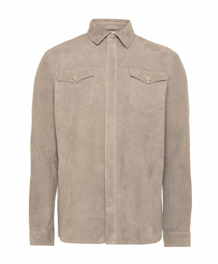 Heren overshirt bruin