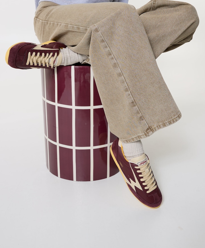 dames sneakers bordeaux