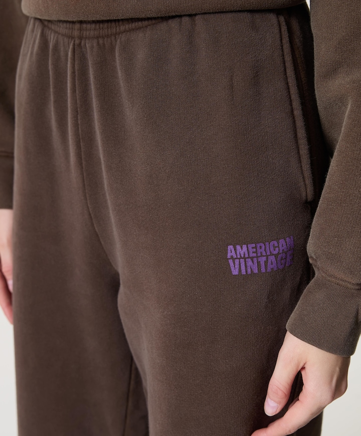 Plizzy dames broek bruin