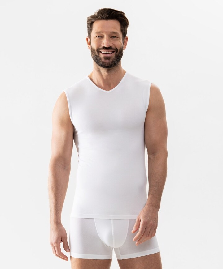 Heren singlet wit