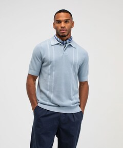 Heren polo blauw