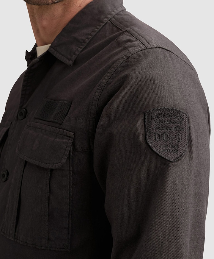 Heren overshirt zwart