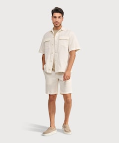 Heren overshirt ecru