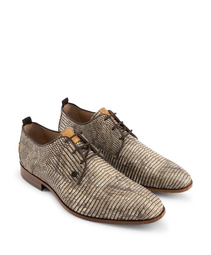 Greg Marble heren veterschoenen beige