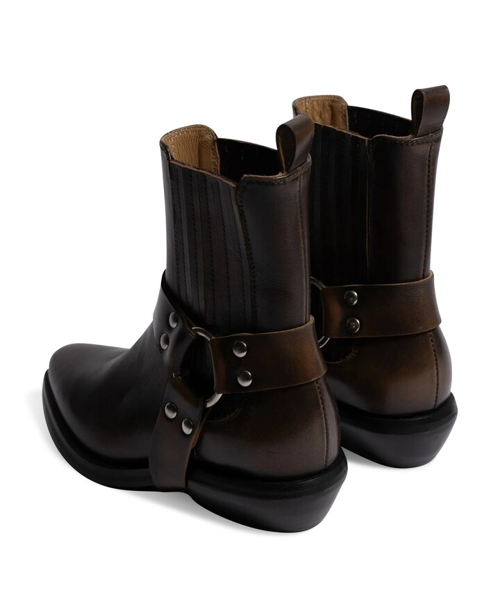 Texan buckle westernlaarzen bruin