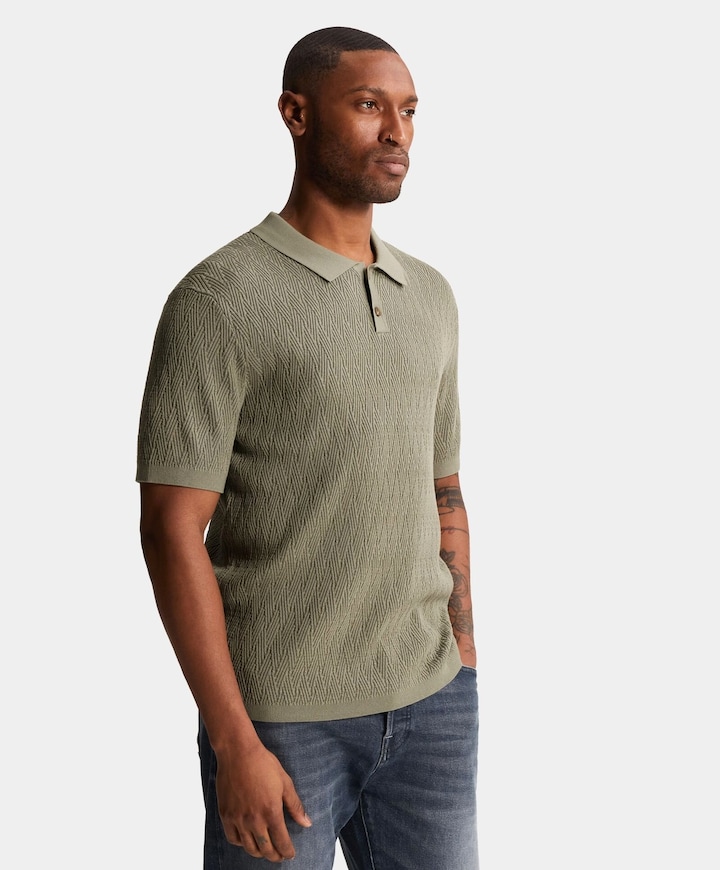 Heren polo groen