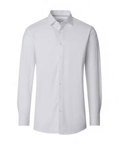 Heren overhemd lange mouw wit