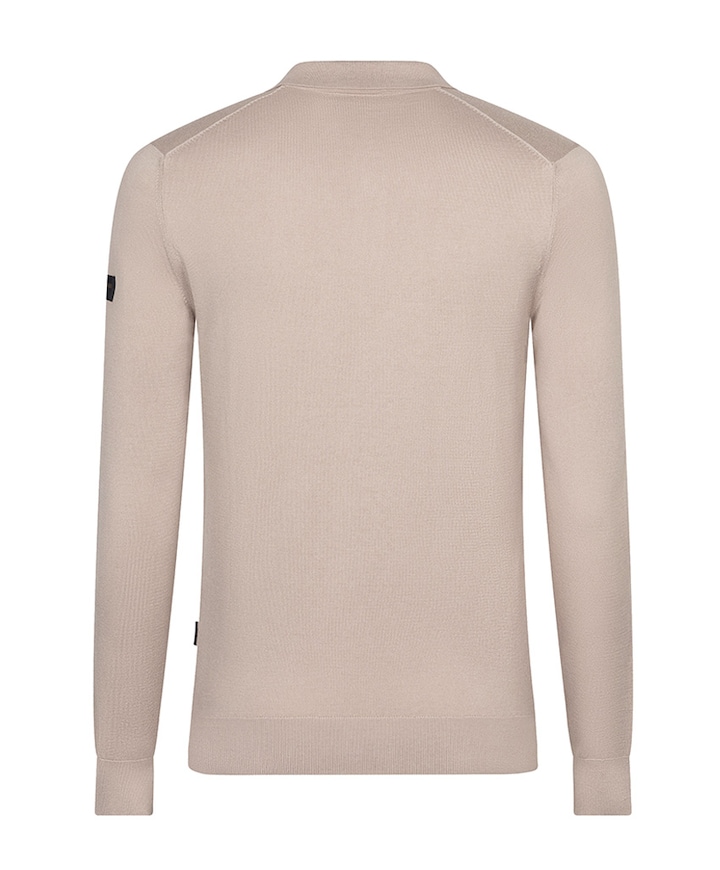 Heren polo beige