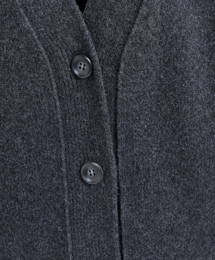 Dames vest grijs