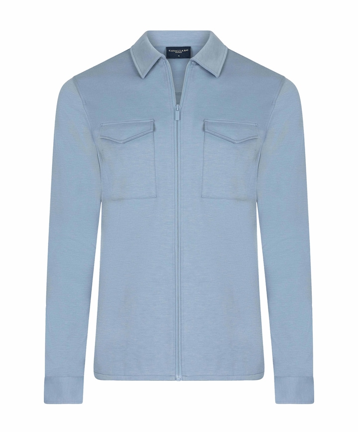 Heren overshirt blauw