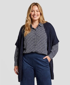 Dames vest blauw