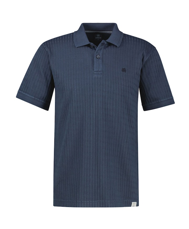 Heren polo blauw