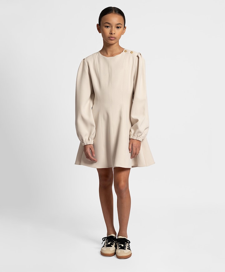 Meisjes jurk beige