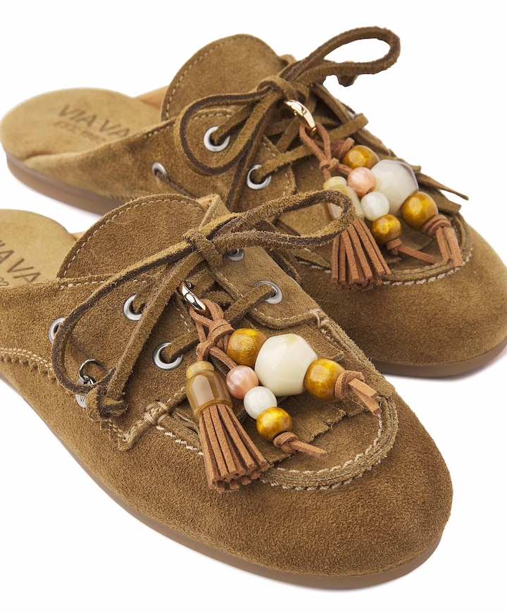 June Rhea dames clogs groen