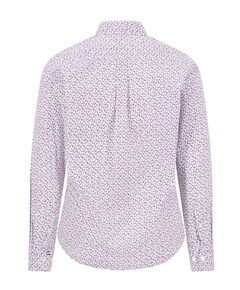 Heren overhemd lange mouw rood