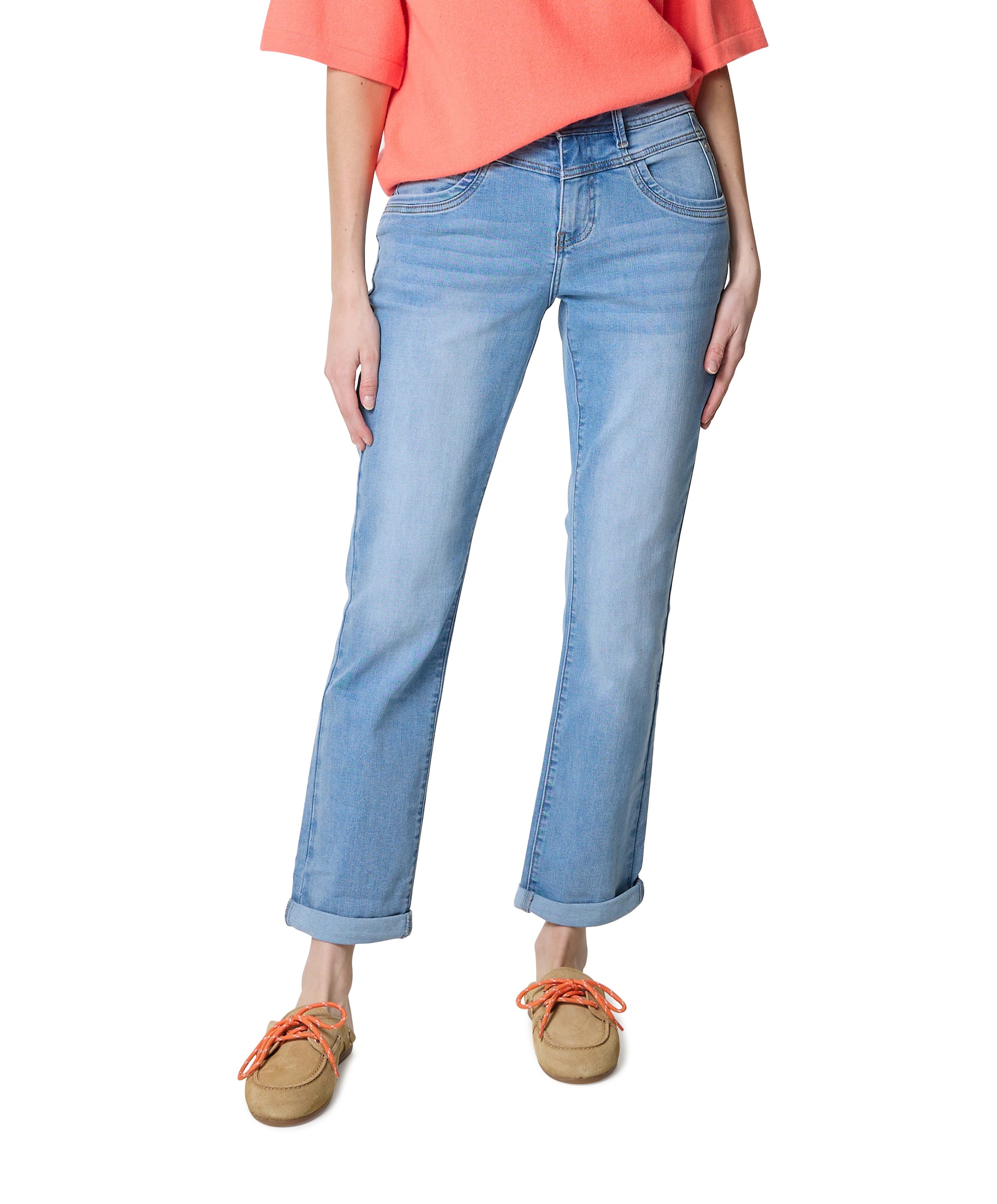Relax Stone Used dames jeans blauw