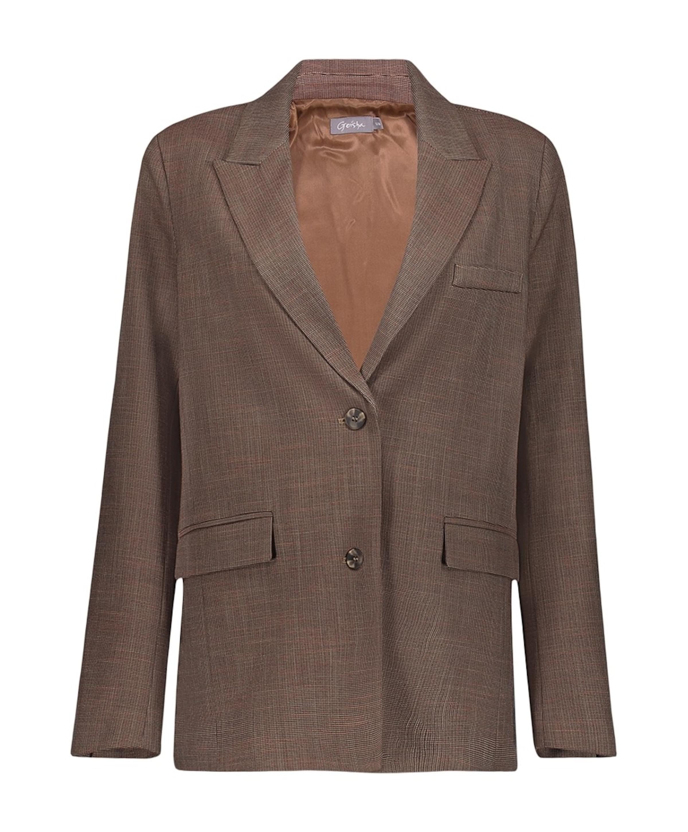 Dames blazer bruin