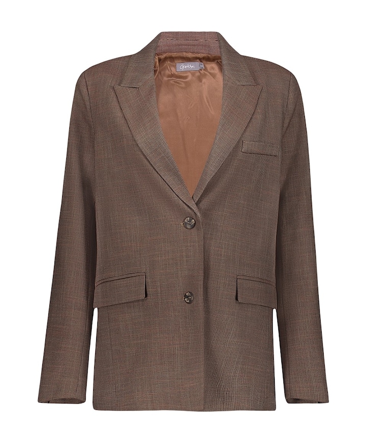 Dames blazer bruin