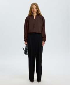 Dames blouse bruin
