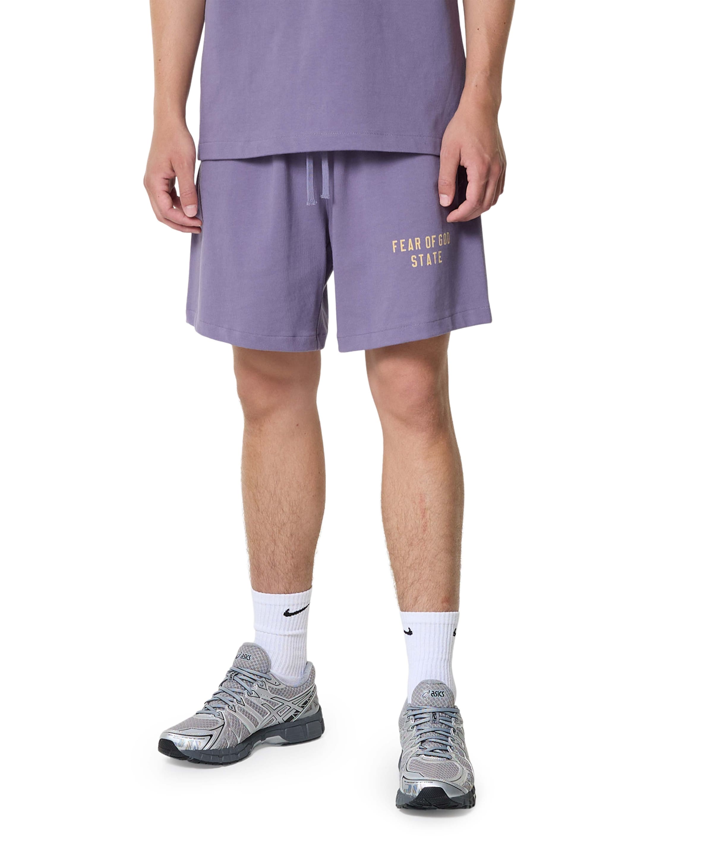 heren korte broek paars