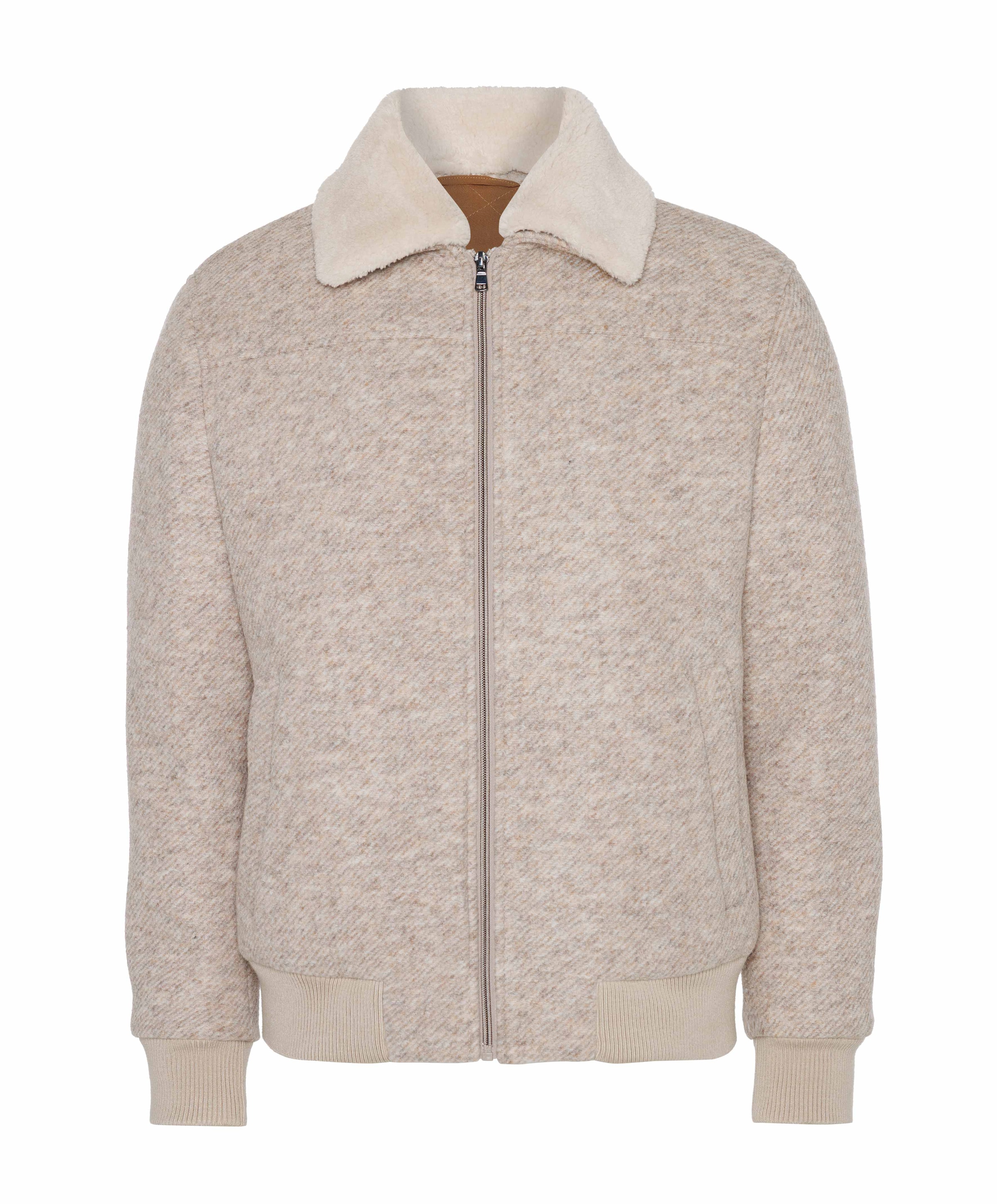 Heren jas beige
