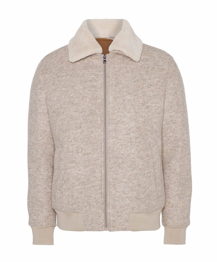 Heren jas beige