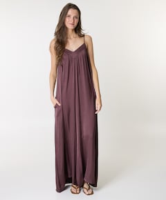Silky touch dames jumpsuit paars
